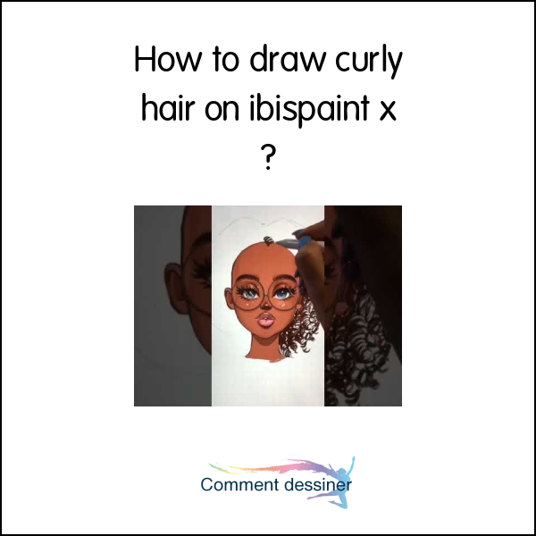 How to draw curly hair on ibispaint x